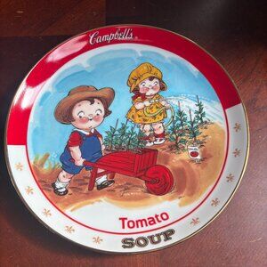 Danbury Mint Vintage Campbell's Soup Kids Plate Tomato Soup